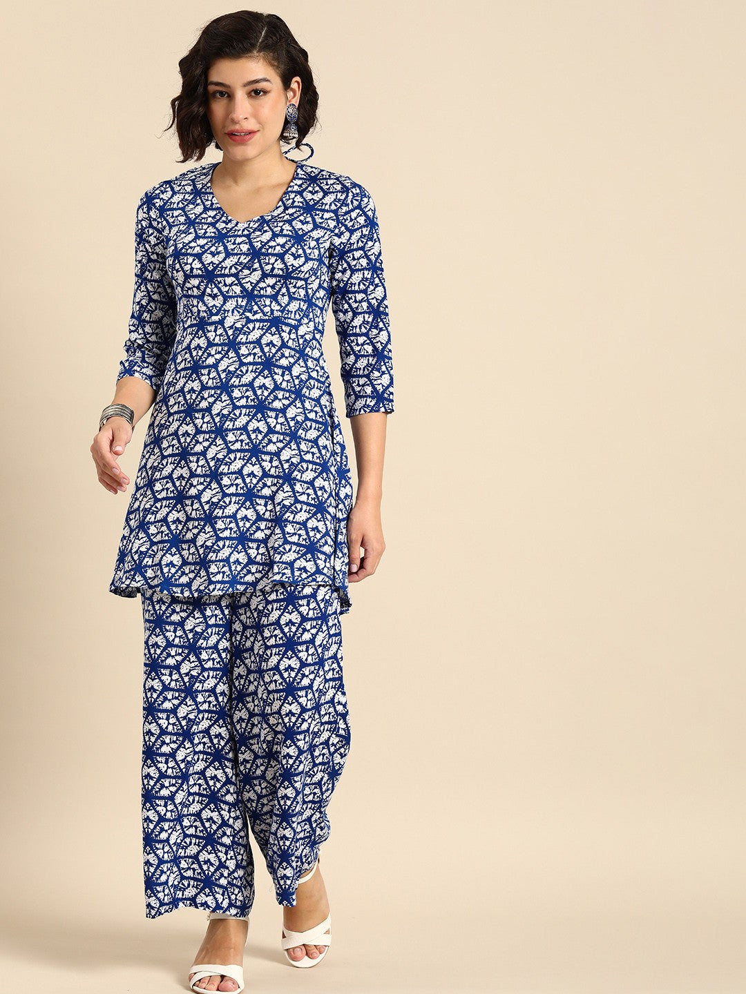 Printed Regular Kurta with Palazzos