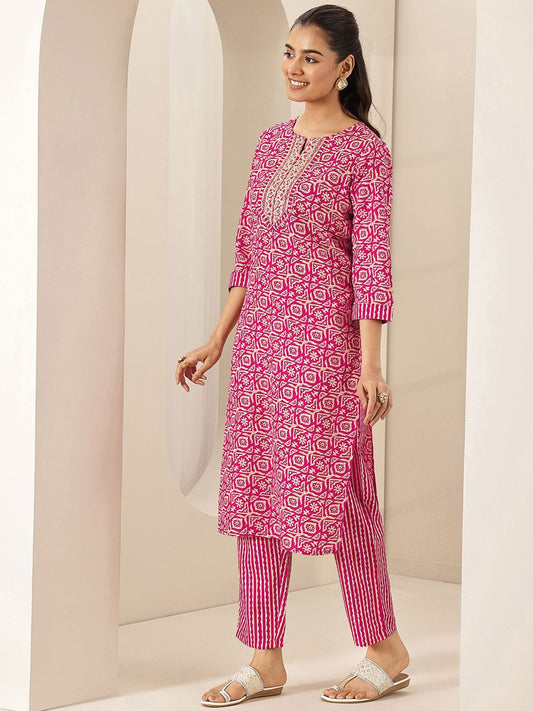 Women Regular Size Kurta Set Cotton