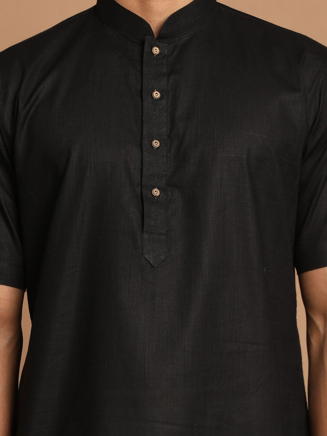 Men Black Kurta