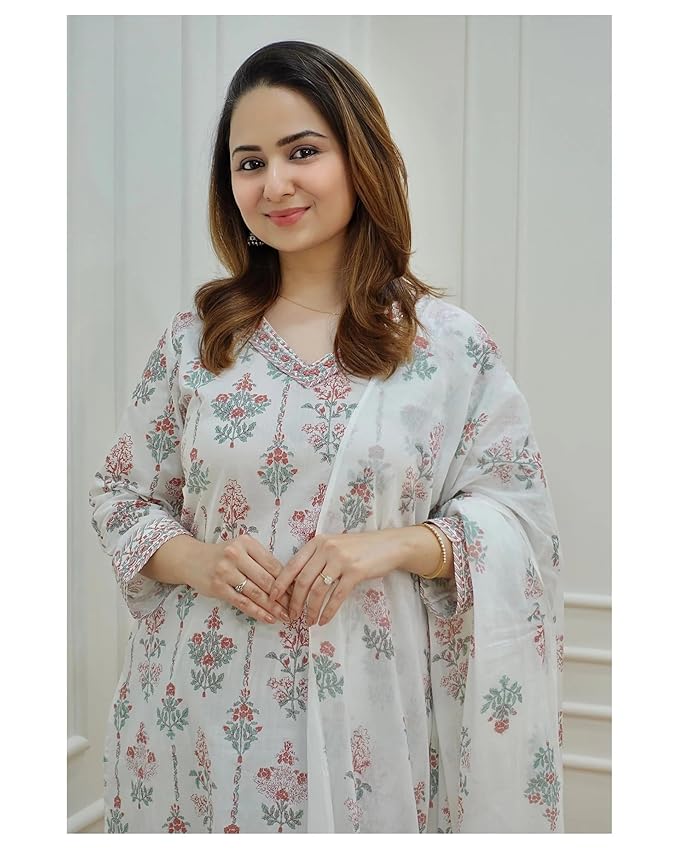 Women's Viscose Kurta Set with Dapatta
