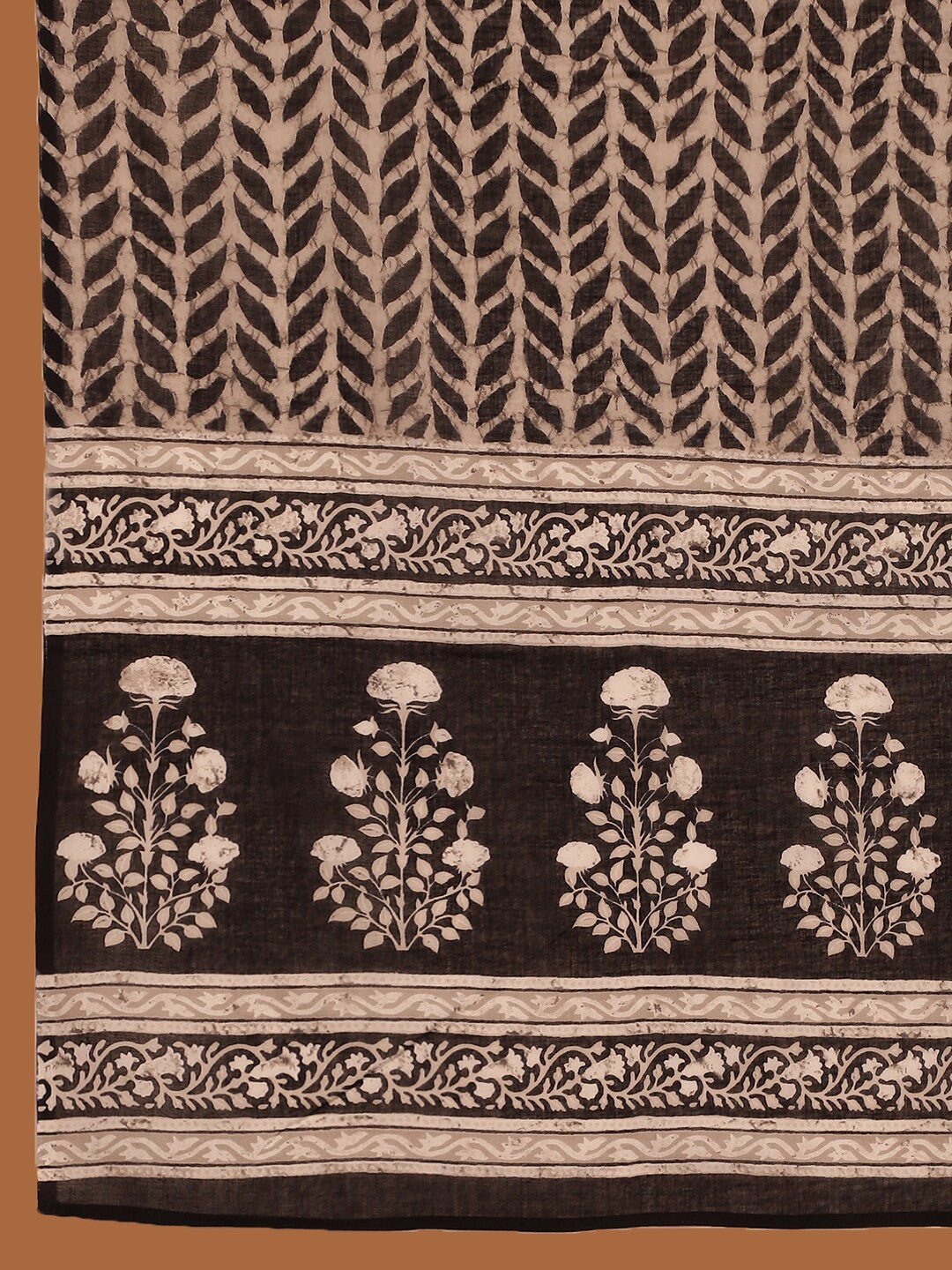 Ethnic Motifs Printed Gotta Patti Pure Cotton Kurta With Trousers & Dupatta