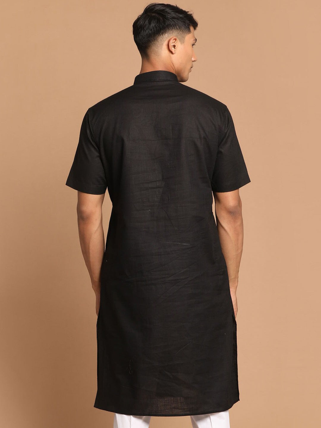Men Black Kurta