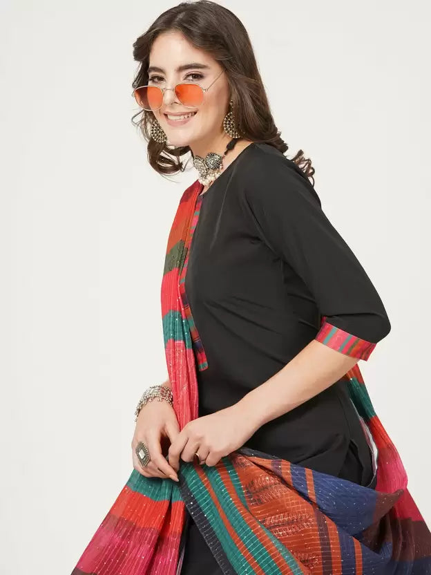 Women Kurta and Pant Set Polyester