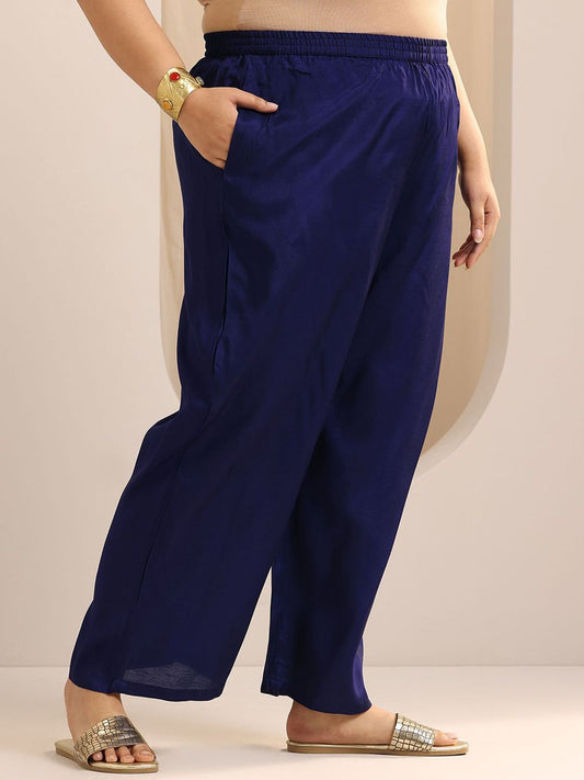 Women Plus Size Ethnic Motifs Printed Kurta with Palazzos & Dupatta