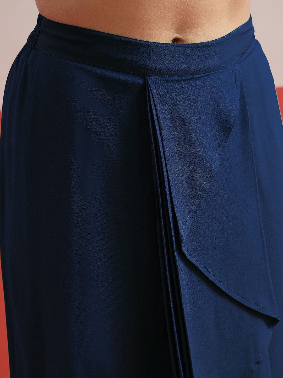 Women Shadow Work Embroidered Top with Skirt