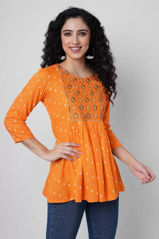 Casual Regular Sleeves Embroidered Women White Top