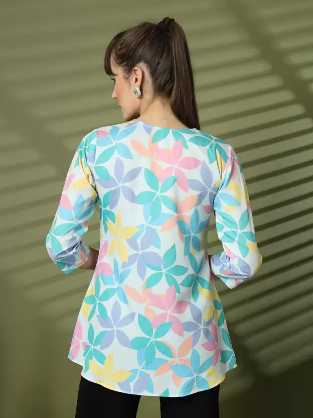 Casual Regular Sleeves Printed Women Top