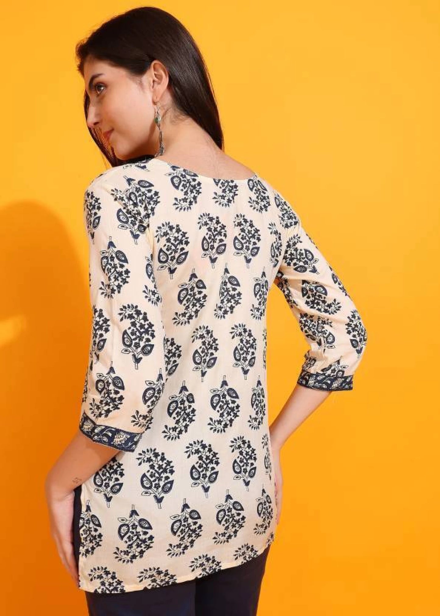 Casual Regular Sleeves Printed Women White Top