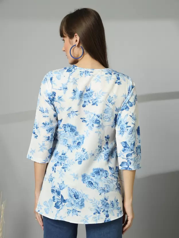 Casual Regular Sleeves Printed Women Top