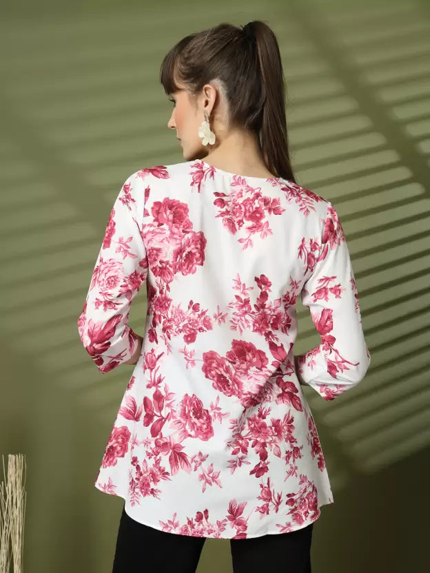 Casual Regular Sleeves Printed Women Top