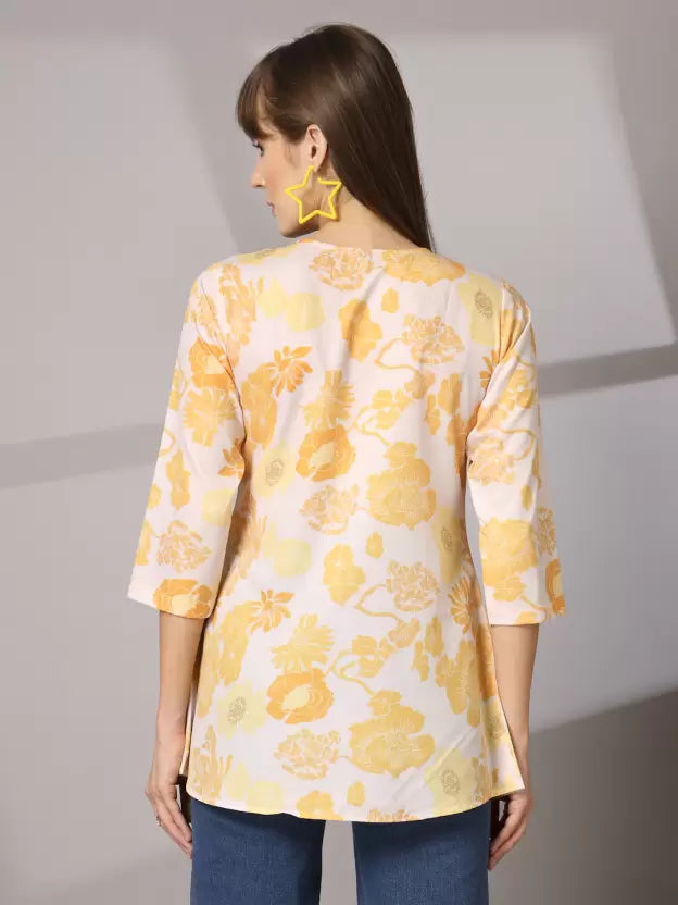 Casual Regular Sleeves Printed Women Top