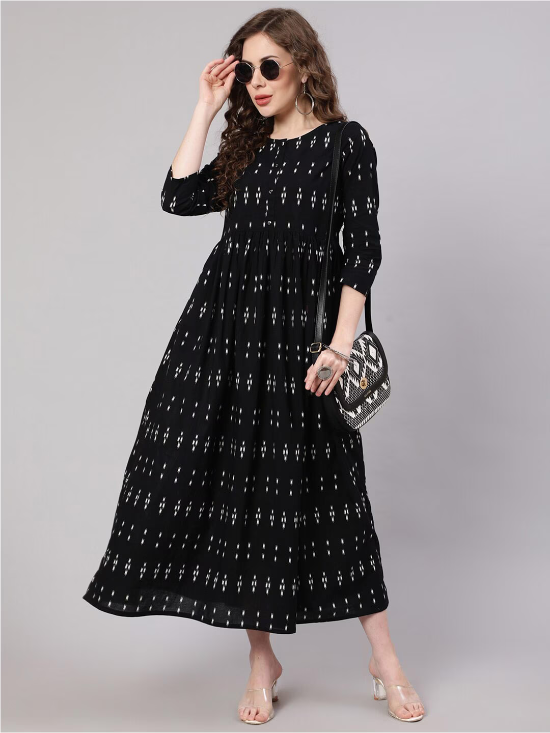 Cotton Ethnic Maxi Ethnic Dress