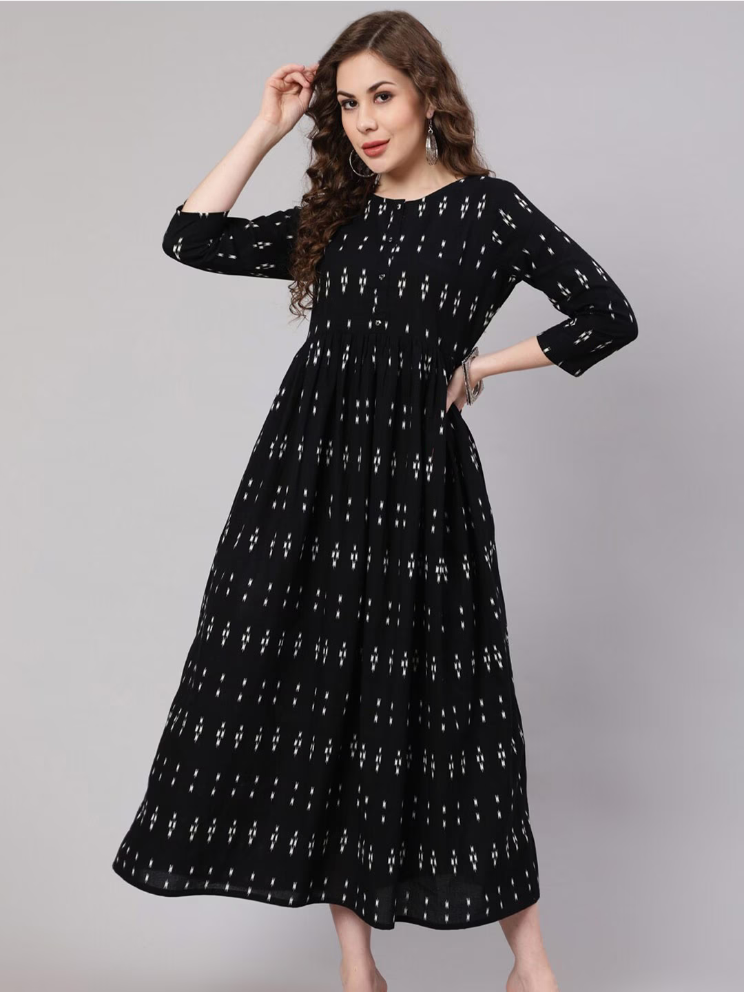 Cotton Ethnic Maxi Ethnic Dress
