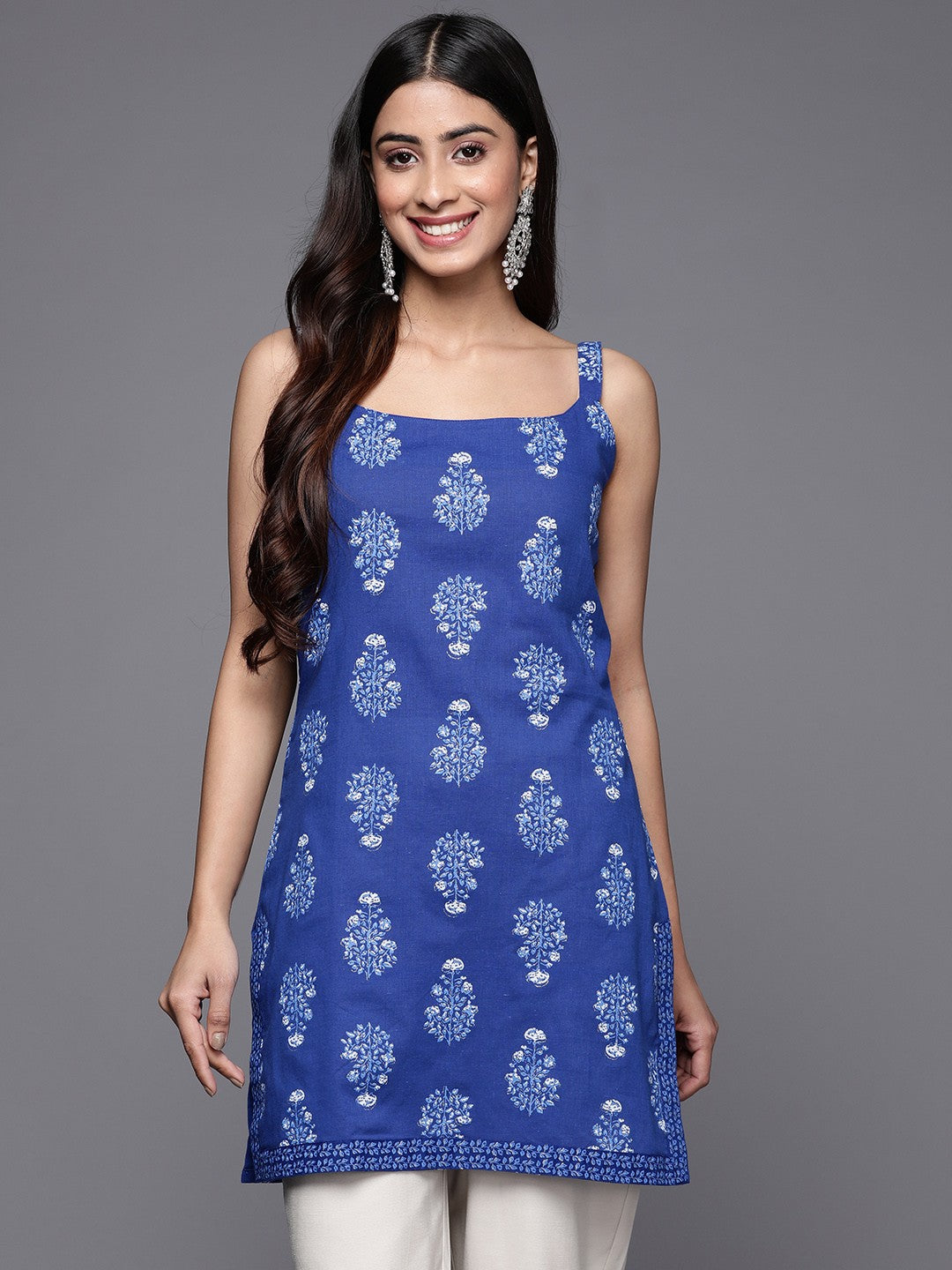 Women Polka Dot Printed Kurti Top