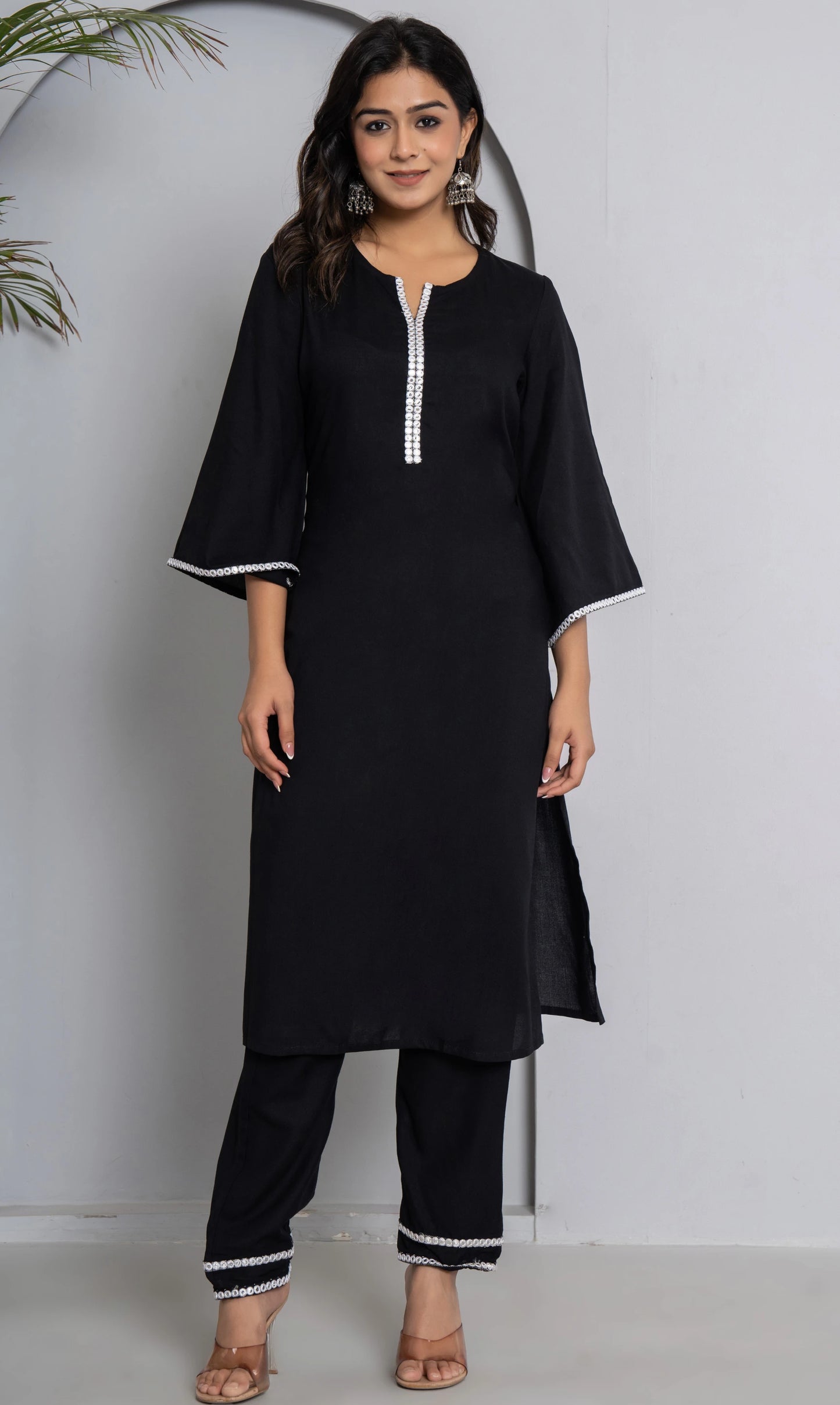 Women Viscose Rayon Kurta Pant Dupatta Set