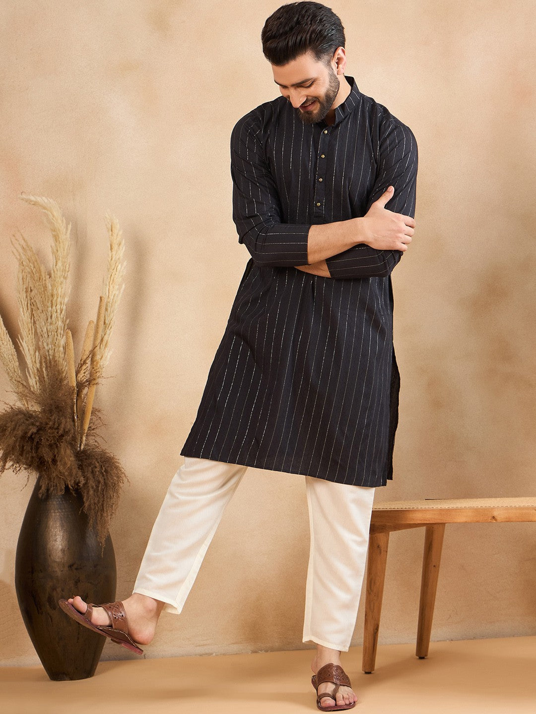 Men Thread Work Kurta