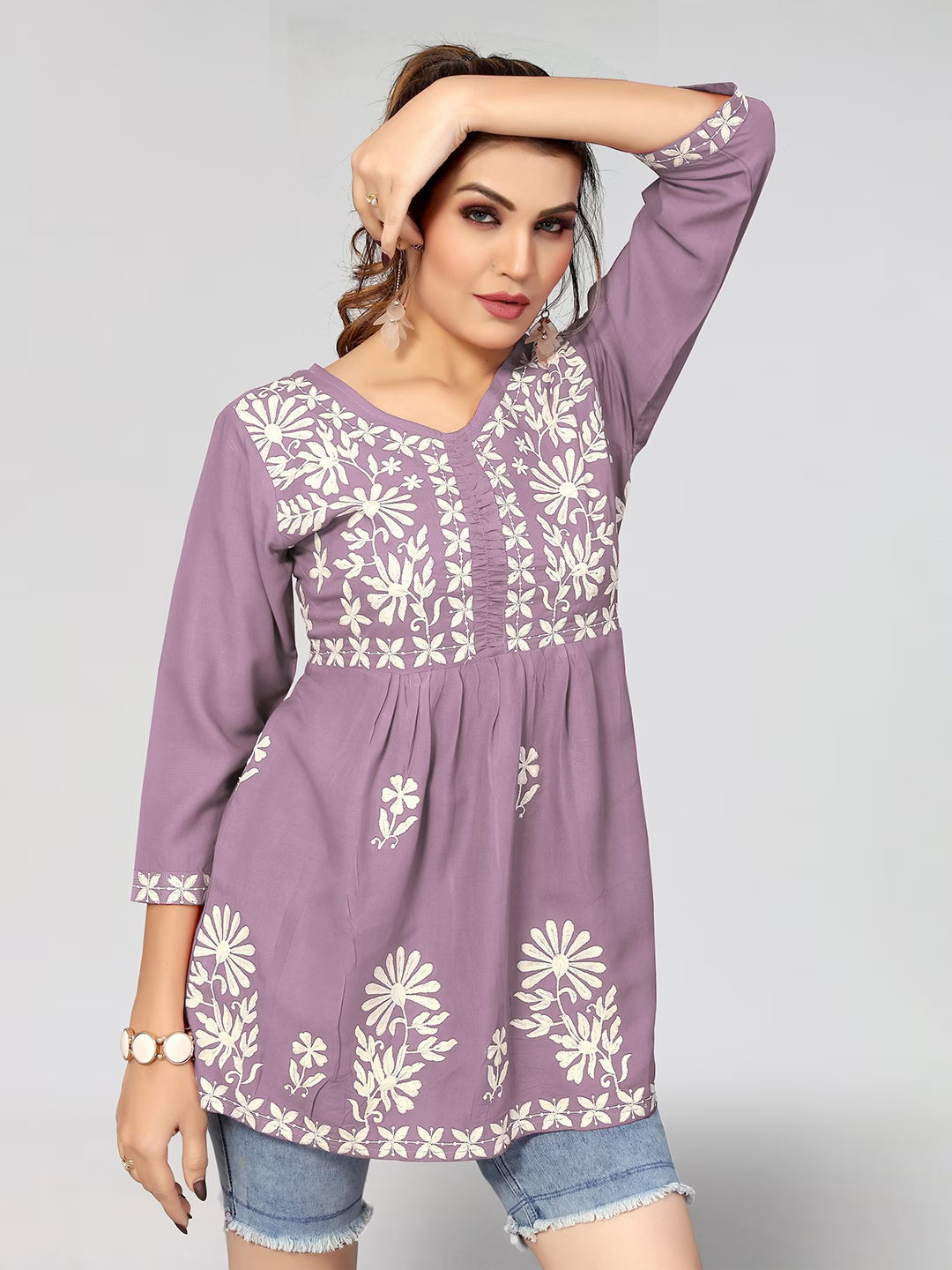 Floral Embroidered Top
