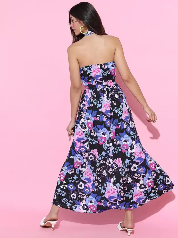 Women A-line Multicolor Dress