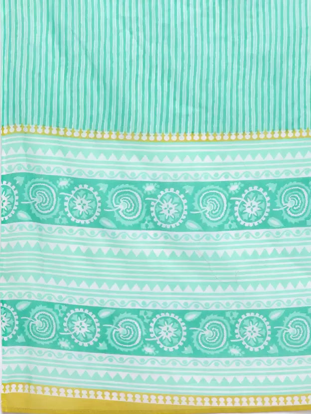 Women Kurta Pant And Dupatta Set Cotton Blend