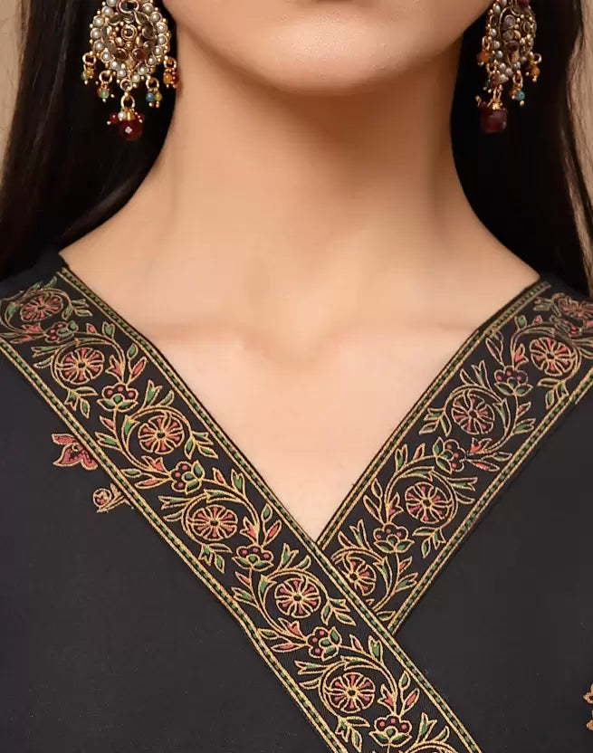 Women Kurta Pant And Dupatta Set Cotton Rayon