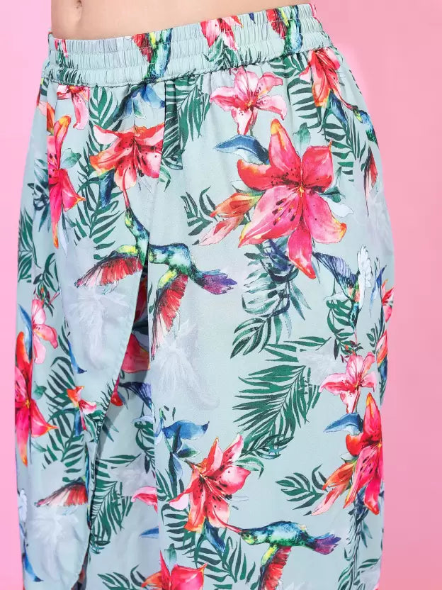 Women Kurta and Dhoti Pant Set Viscose Rayon