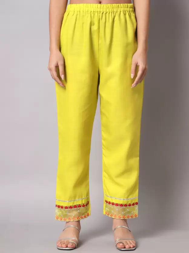 Women Kurta and Palazzo Set Cotton Blend