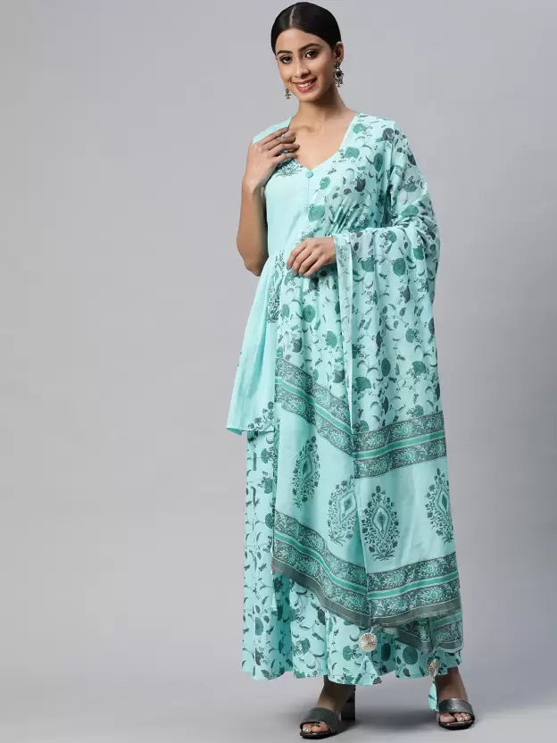 Women Kurta and Palazzo Set Pure Cotton
