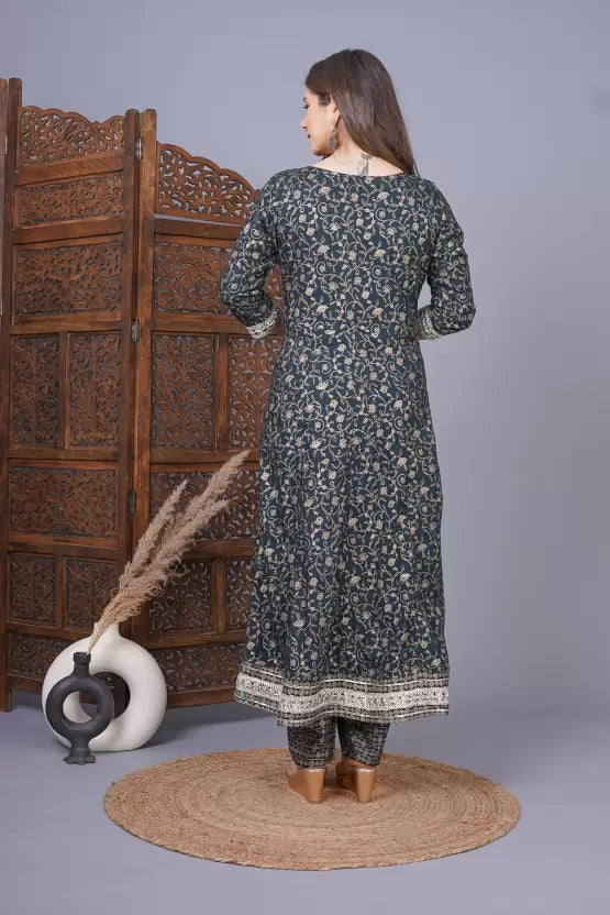 Women Kurta and Palazzo Set Viscose Rayon