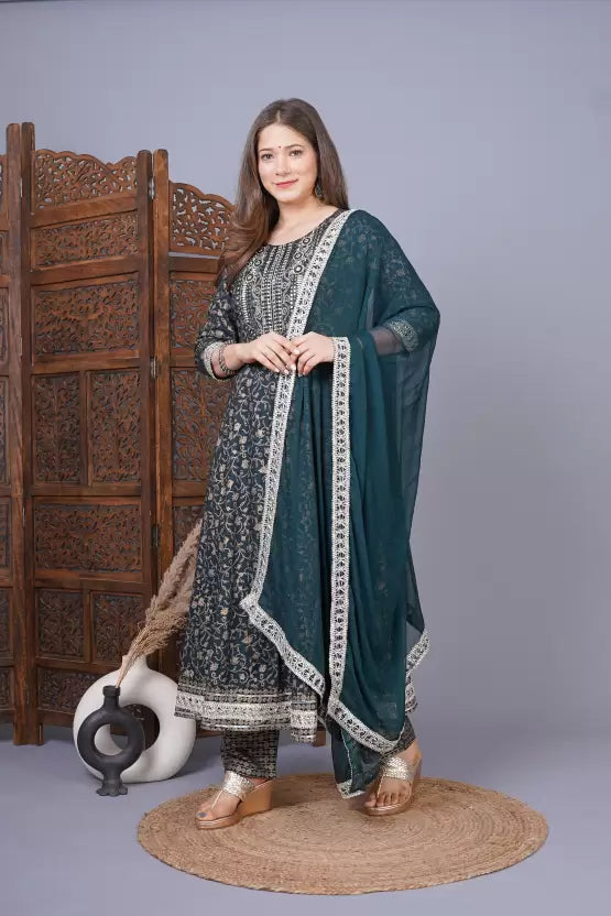 Women Kurta and Palazzo Set Viscose Rayon