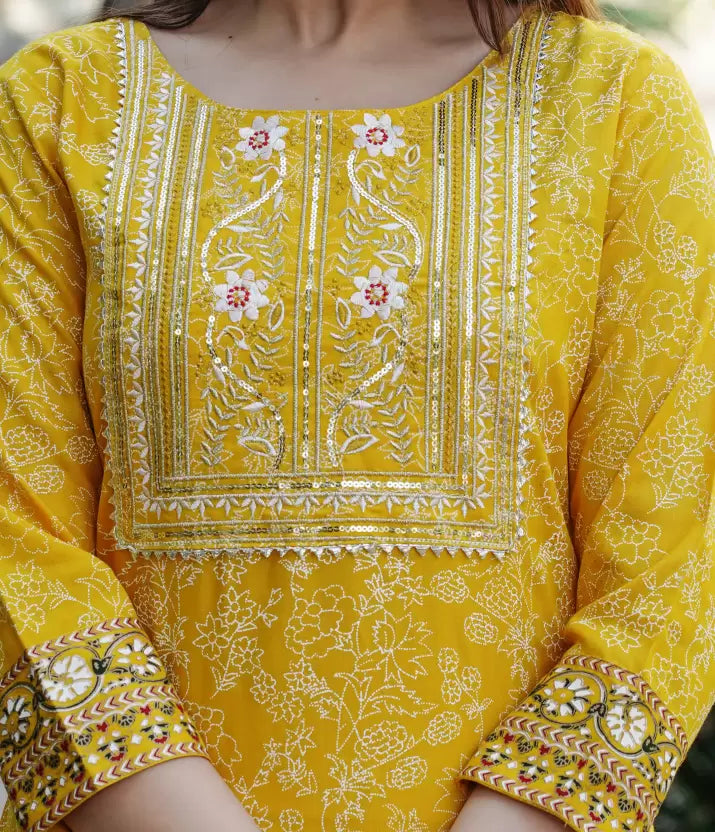 Women Kurta and Pant Set Viscose Rayon