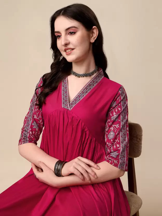 Women Maxi Pink Dress