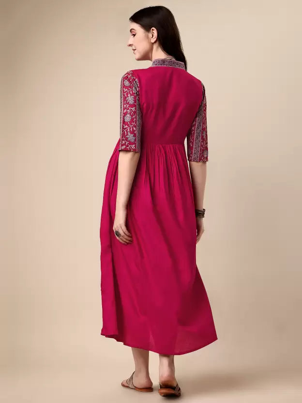 Women Maxi Pink Dress