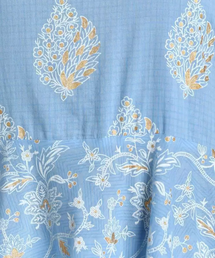 Women Printed Viscose Rayon Flared Kurta