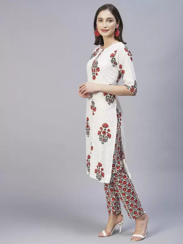 Women Pure Cotton Kurta Pant Set