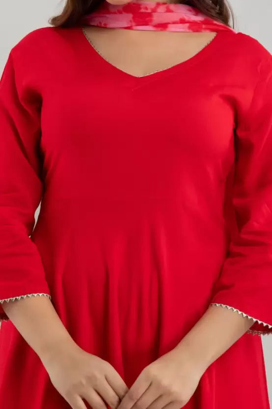Women Viscose Rayon Kurta and Dupatta Set