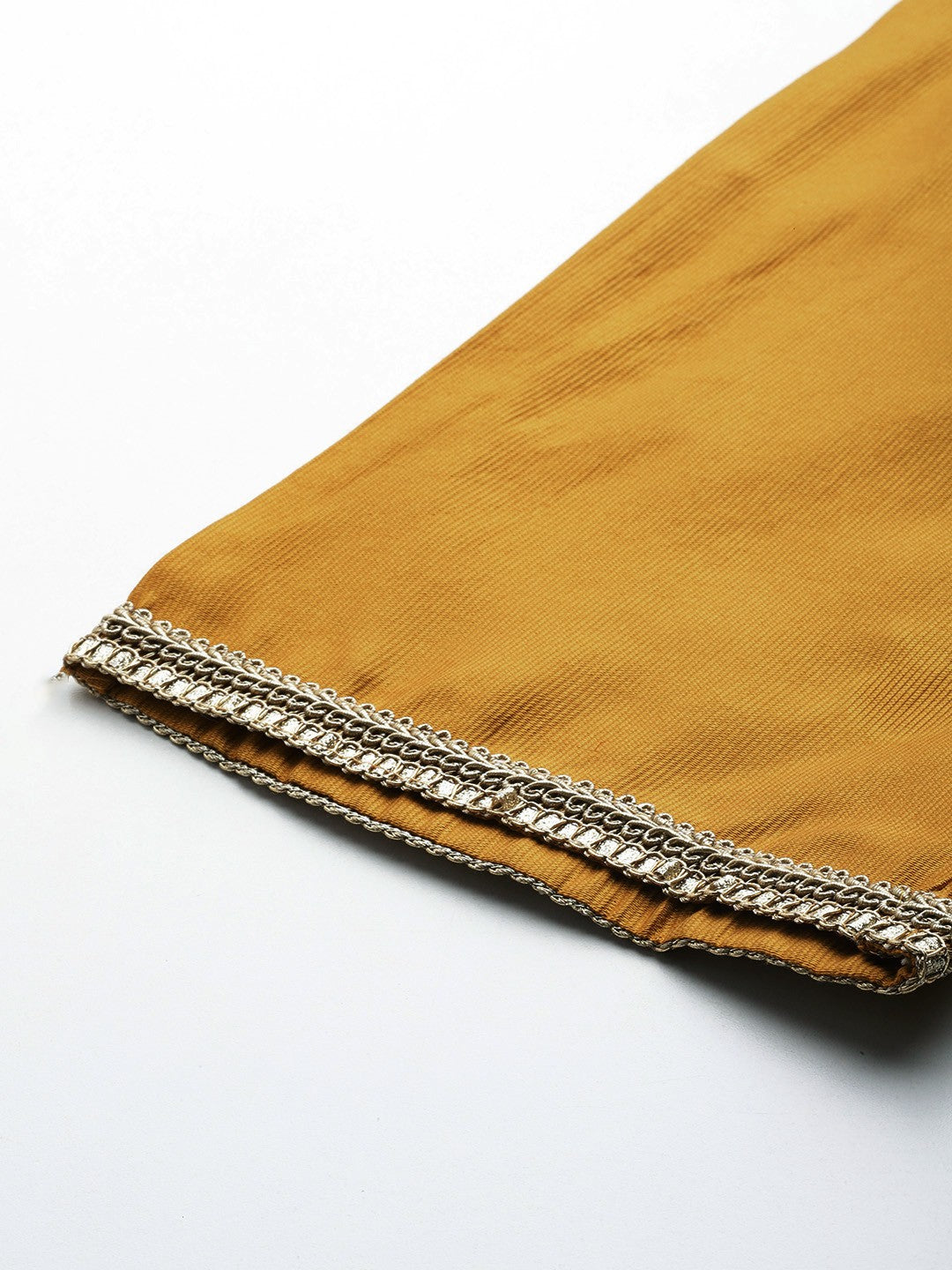 Floral Embroidered Sequinned Liva Kurta with Trousers & Dupatta