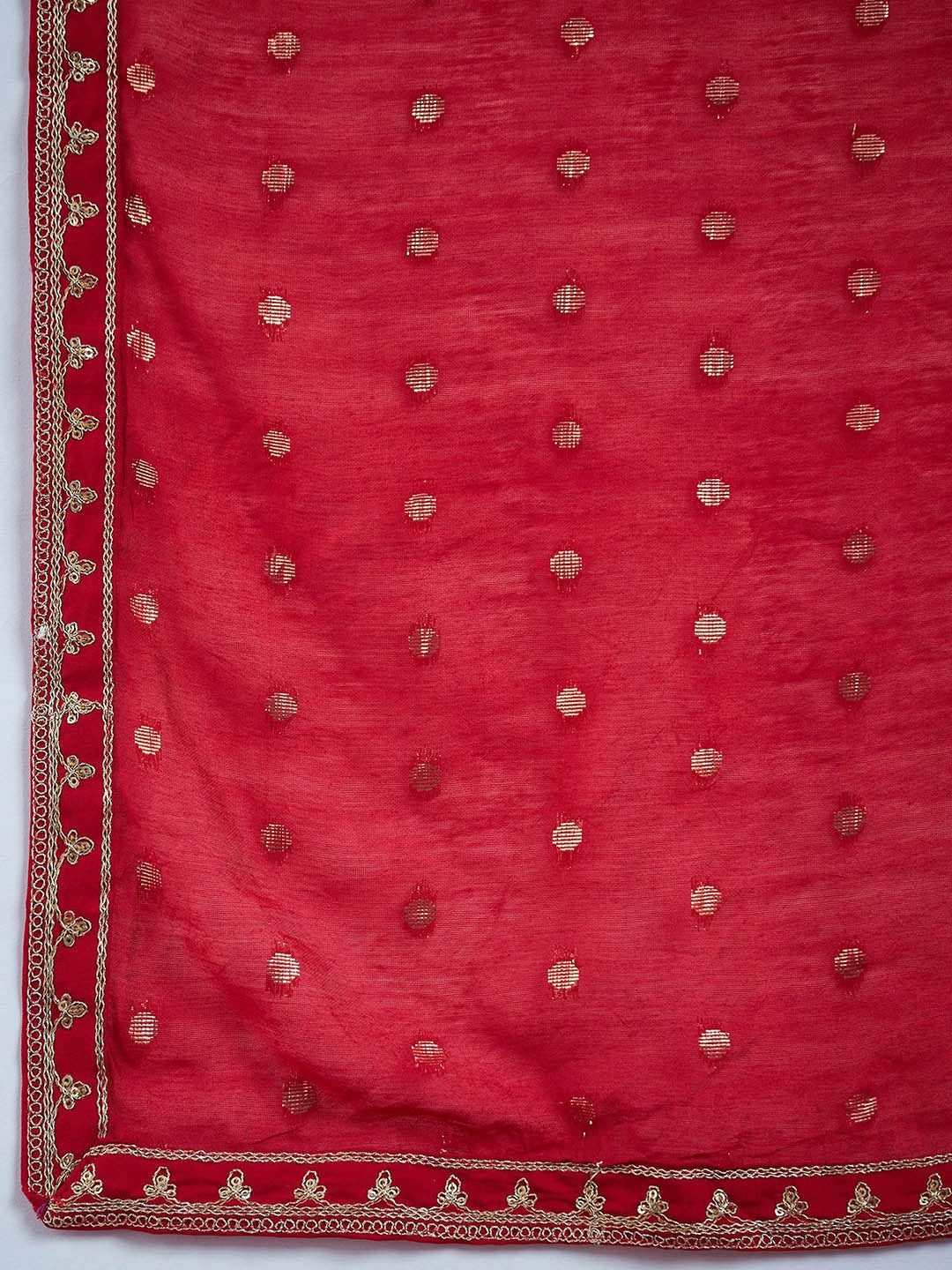 Floral Embroidered Regular Kurta With Trousers & Dupatta