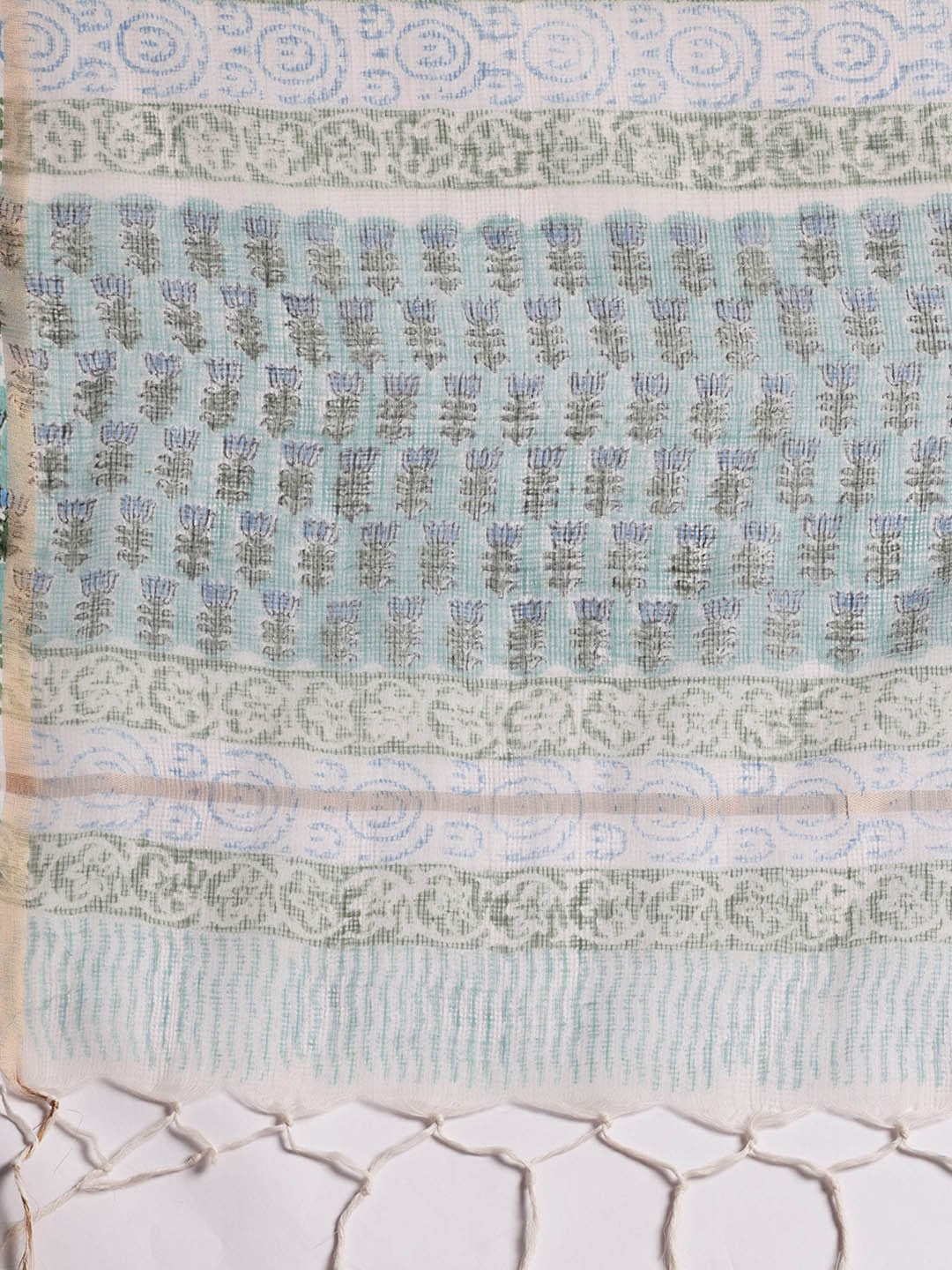 Floral Printed Pure Cotton Kurta & Palazzos With Dupatta