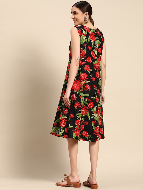 Floral Printed Wrap Dress