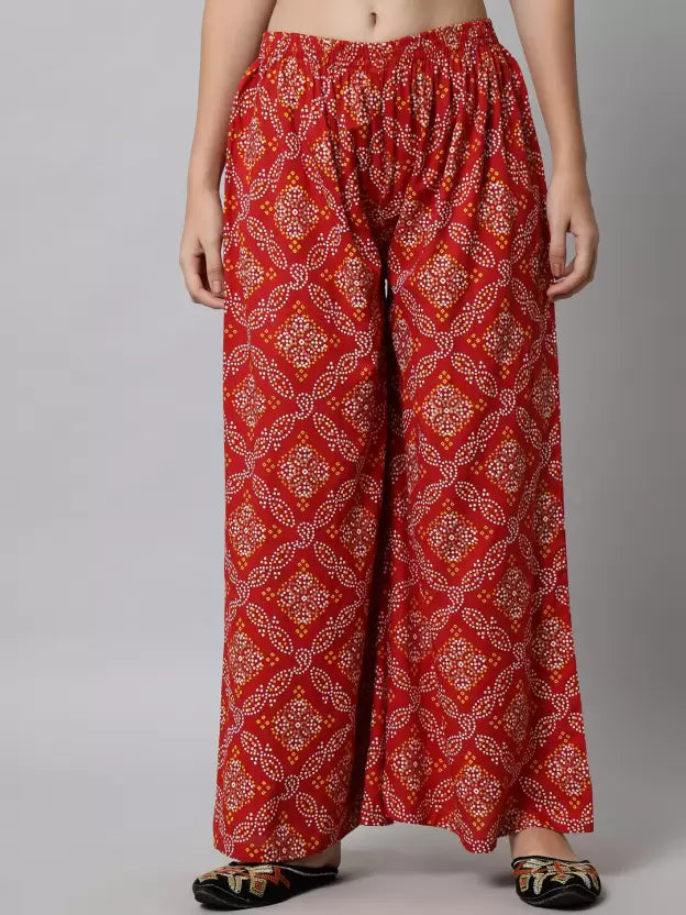 Women Sleeveless Viscose Rayon Kurta and Palazzo Set