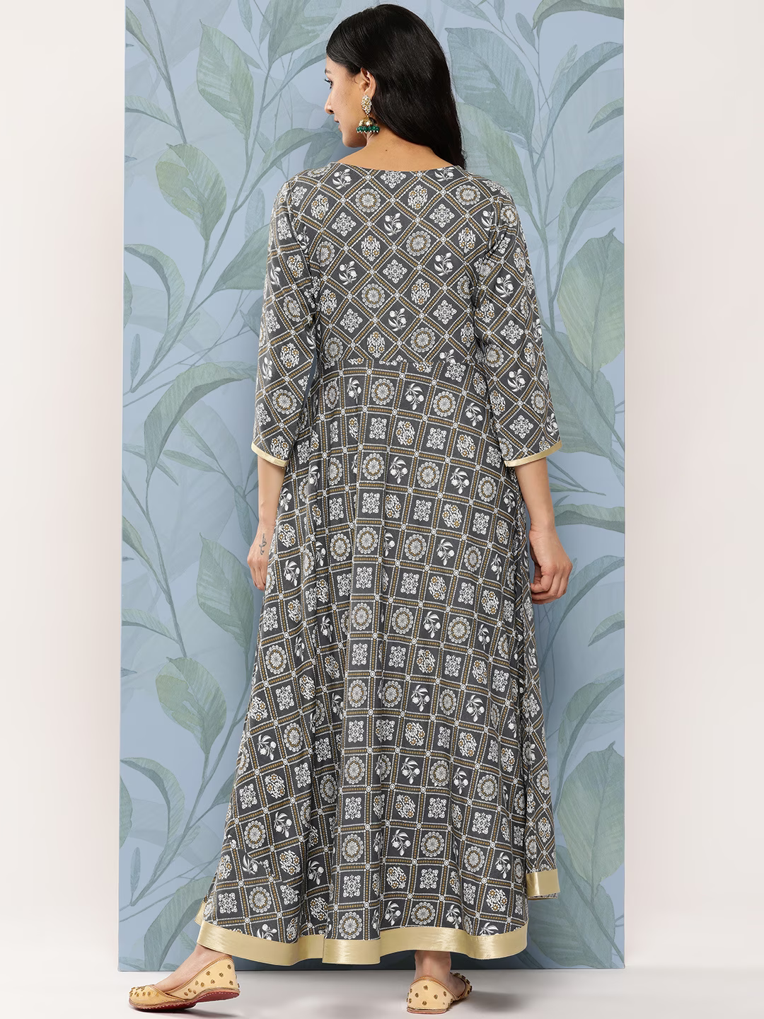 Floral Ethnic Maxi Dress
