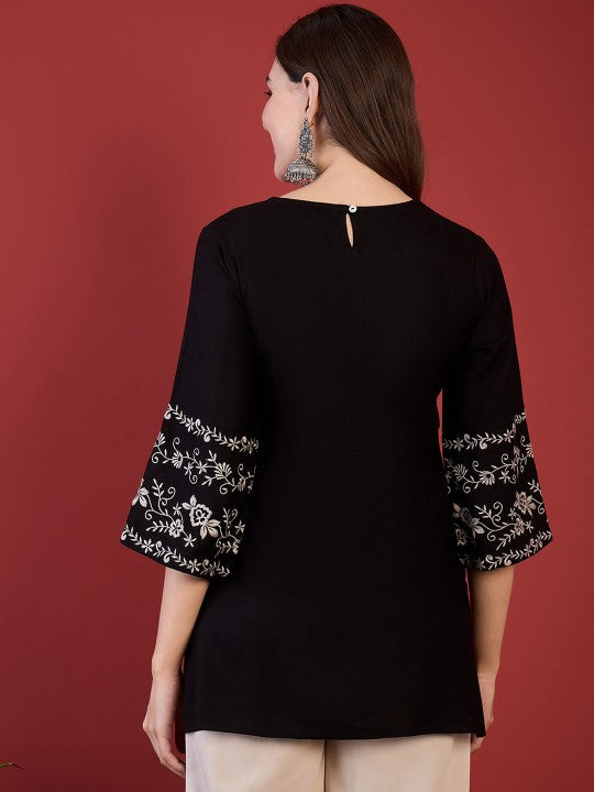 V-Neck Regular Sleeves Kurti