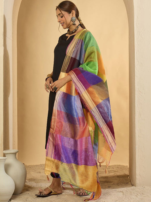 Women Regular Kurta with Trousers & With Dupatta
