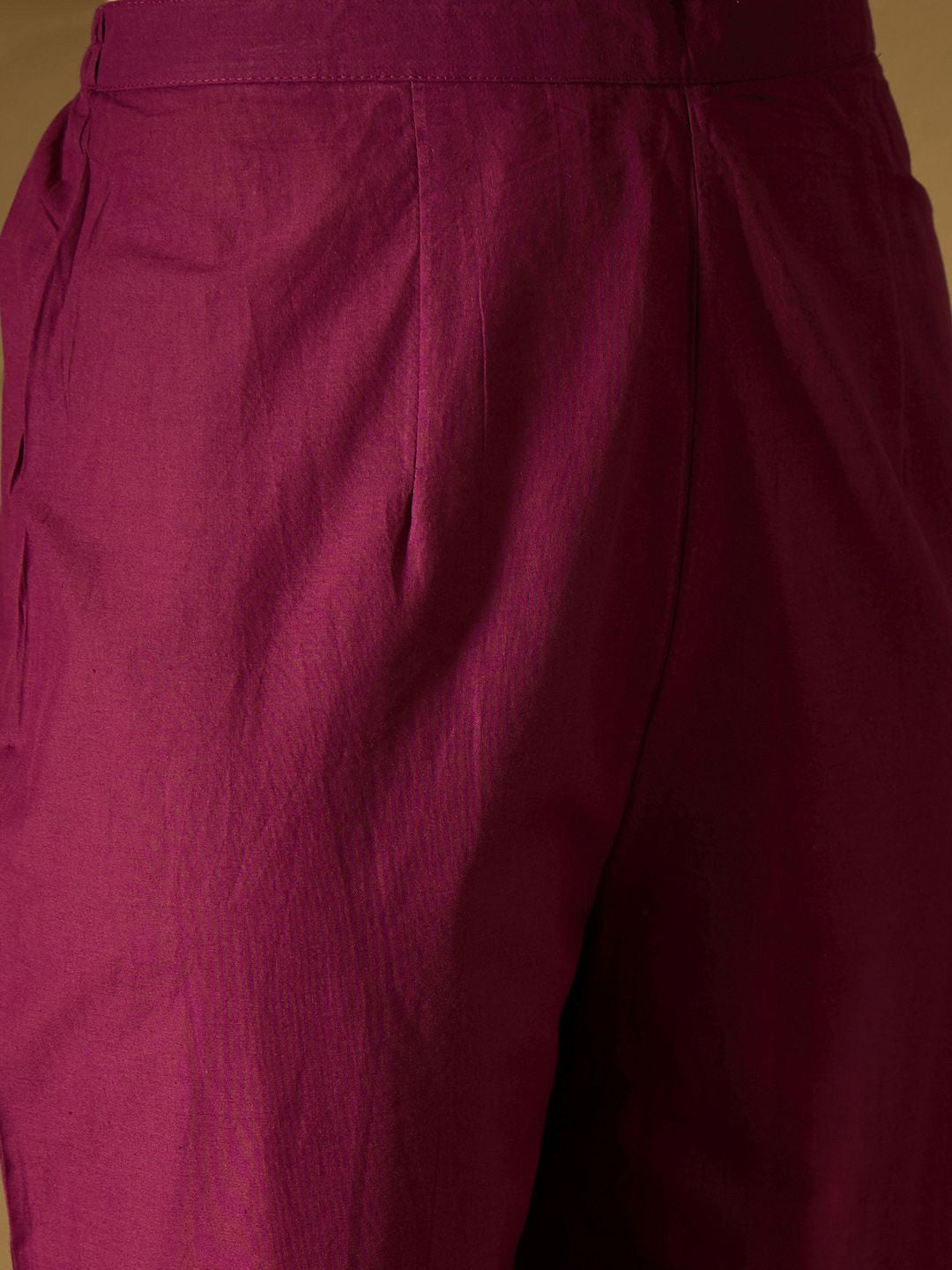 Women Floral Printed Angrakha Gotta Patti Pure Cotton Kurta with Trousers & With Dupatta