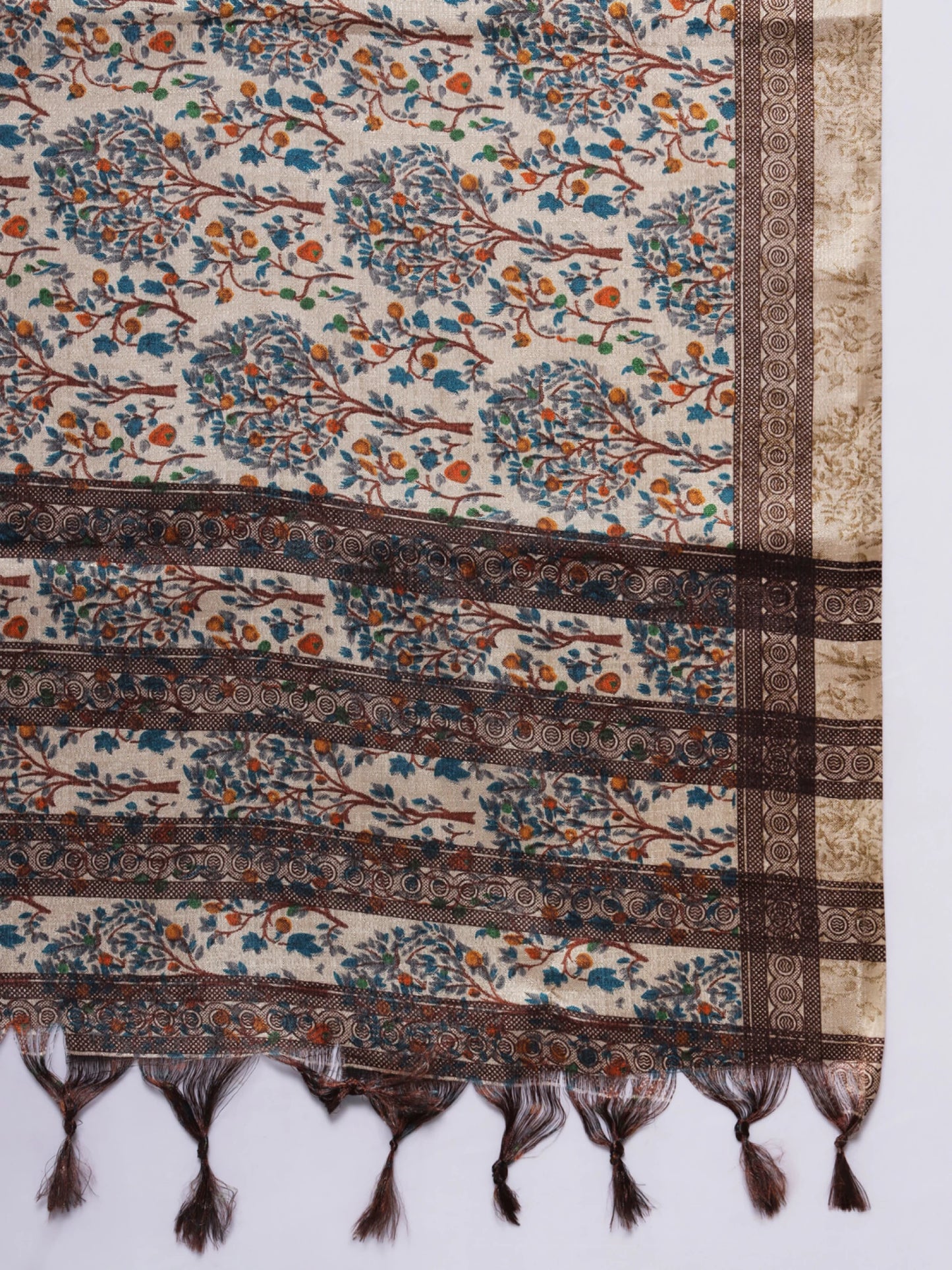 Women Silk Blend Kurta Pant Dupatta Set