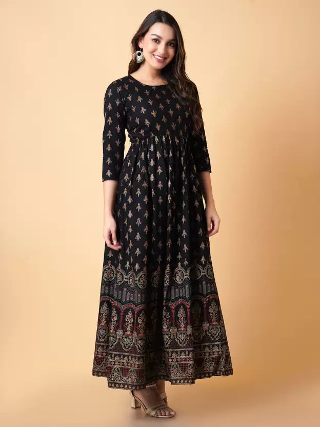 Women Maxi Black Dress
