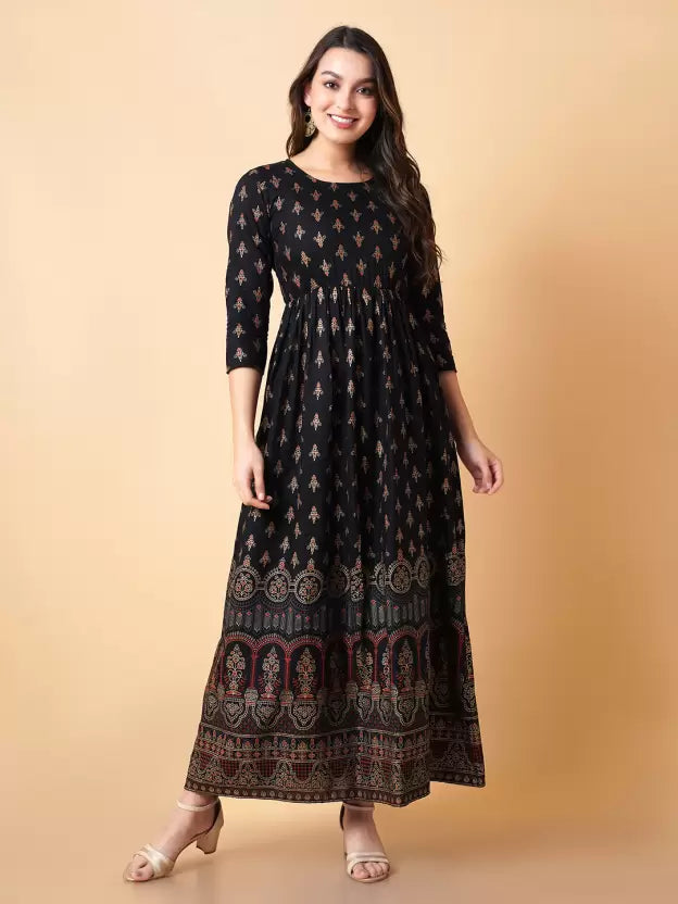 Women Maxi Black Dress
