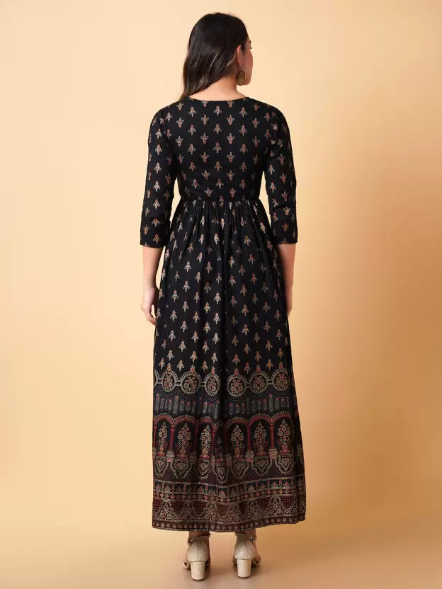 Women Maxi Black Dress