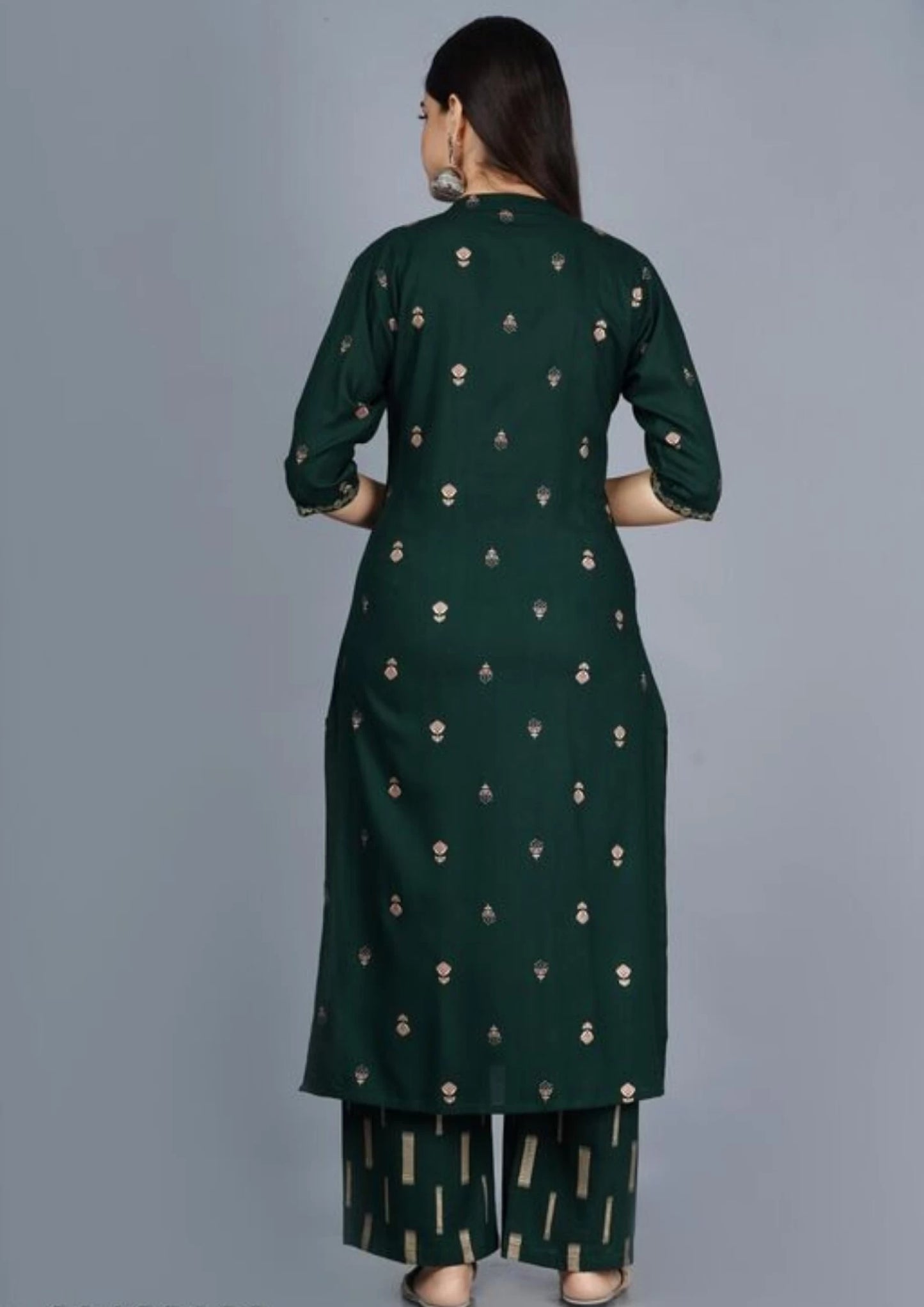 Women Viscose Rayon Kurti Pant Set