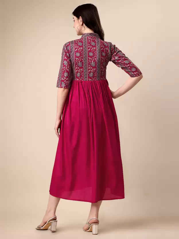 Women Maxi Pink Dress